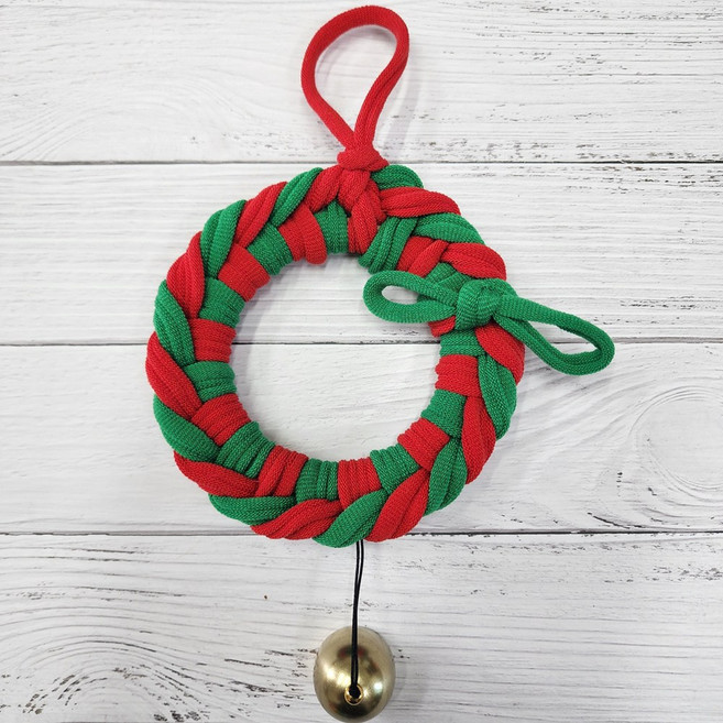 양말목 공예 도어벨 만들기 키트 DIY 4종류, 1개, 03 크리스마스 도어벨(2컬러)