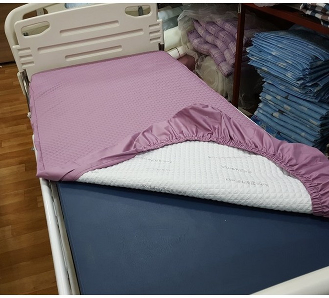 입원실용 병원침대커버 - B0619 연보라 (싸개형)