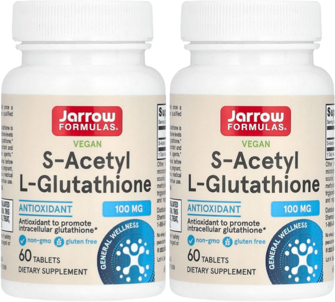 자로우 포뮬라스 S 아세틸 L 글루타치온 100mg 60정 1+1, 2개