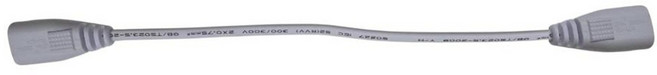 T5 層板燈 支架燈 串接電源線 2孔 8字 母母頭-28CM, 1個