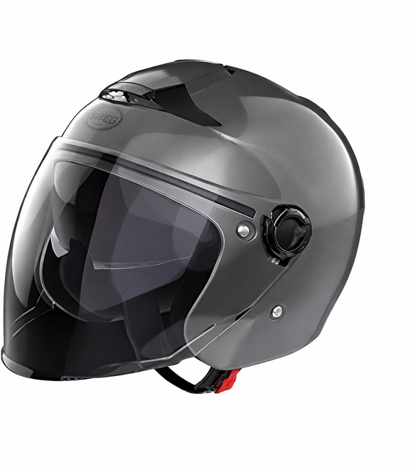 [KC인증][정품헬멧] 스웨그헬멧 SWEG RS10 오토바이헬멧 초경량1050g UV400 블랙/화이트/그레이 오픈페이스가벼운헬멧 남녀공용 안전인증 스쿠터헬멧 출퇴근용 바이크헬멧, 다크그레이