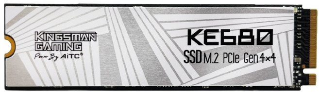 KINGSMAN GAMING M.2 PCIe Gen4x4 NVMe 2.0 固態硬碟 支援PS5主機升級, KE680, 512GB