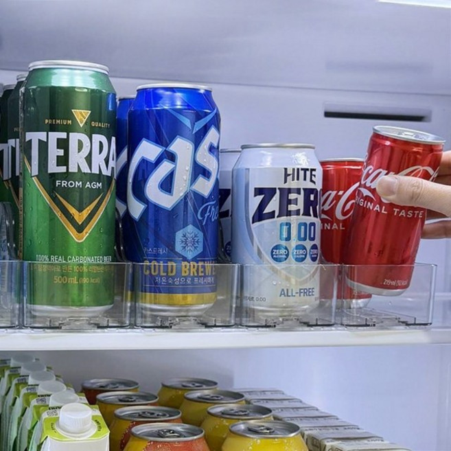 스테이앤 오토 슬라이드 캔 음료 맥주 정리 트레이, 단품, 1개