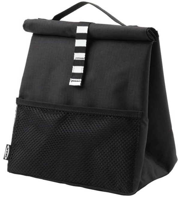 백희네 e055. 이케아 FRAMTUNG 프람퉁 도시락 가방 블랙, B블랙, 1개
