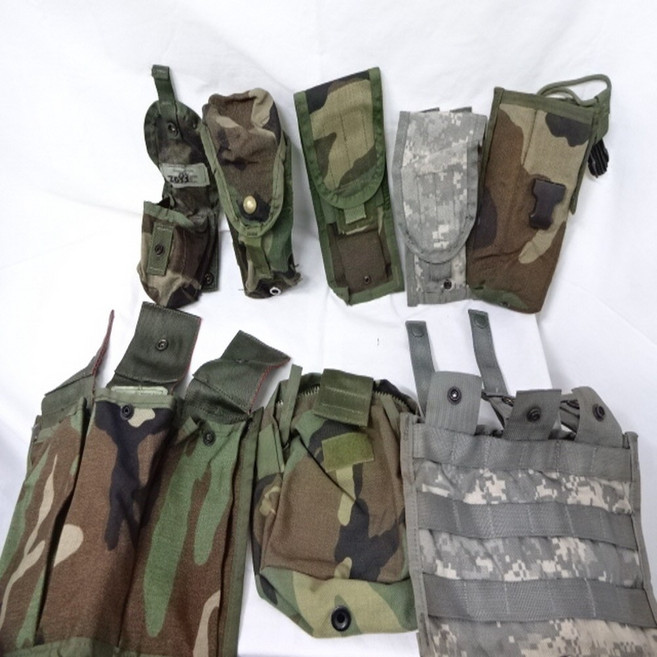 미군보조파우치 소품케이스 배낭파우치 잡화커버 트리플매거진 m4파우치 소품케이스, 5번 : 3구역 패널  ACU 색상