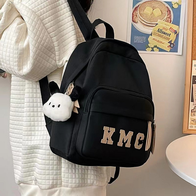 兒童後背包 可愛風格 春遊研學 外出旅遊 雙肩包 男女孩小學生書包, 6055黑色-單包