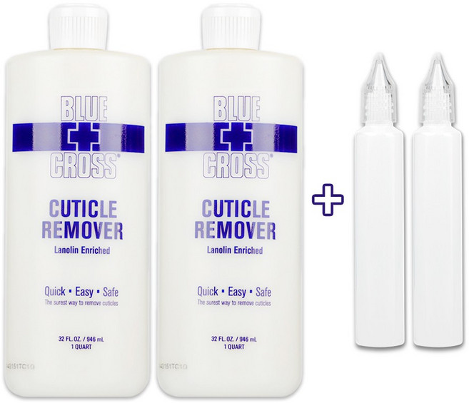 블루크로스 32oz 큐티클 리무버 2개 공병 2개 세트, 945ml