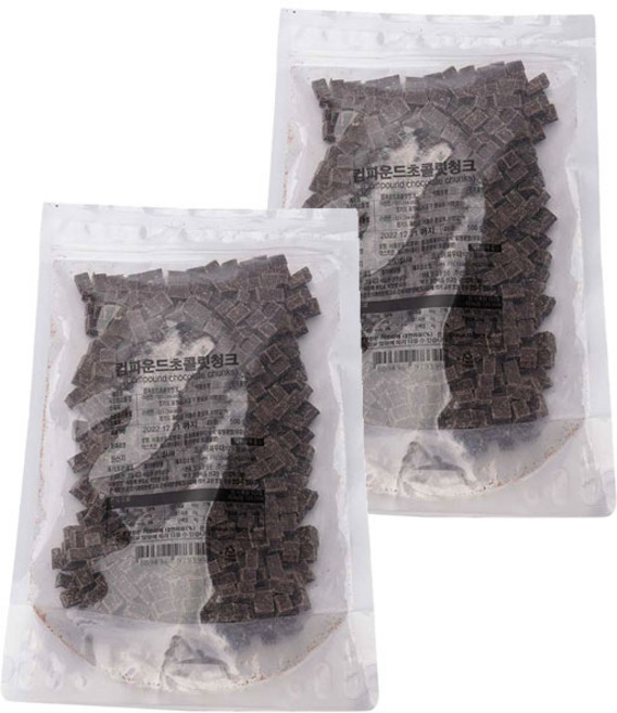 선인 컴파운드 초콜릿청크 500g, 2개