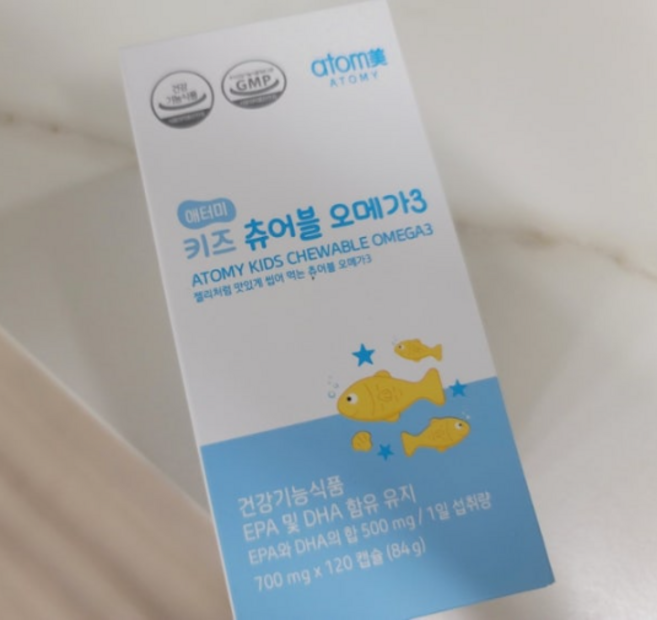 애터미 키즈 츄어블 오메가3 (900mg x 120캡슐), 1개, 108g