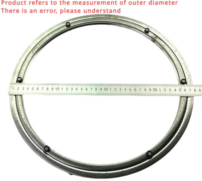 이동식 공간활용 40cm-60CM 스테인레스 스틸 링 냄비 로터리 테이블베이스 회전 라운드 양방향 유리 코어, 04 60cm