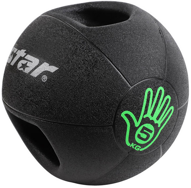 스타 ER161 핸들 메디신볼 5kg 재활 피트니스 중량볼, 1개