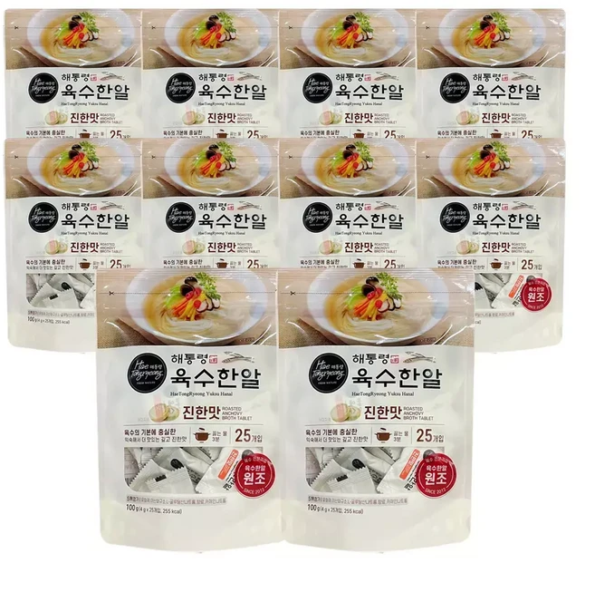 해통령 육수한알 진한맛 100g 10봉지, 1개