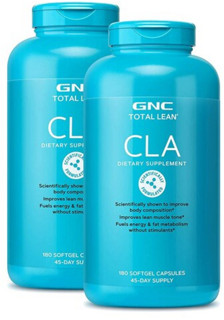 GNC CLA 180캡슐 x 2통 공액리놀레산, 2개, 180정
