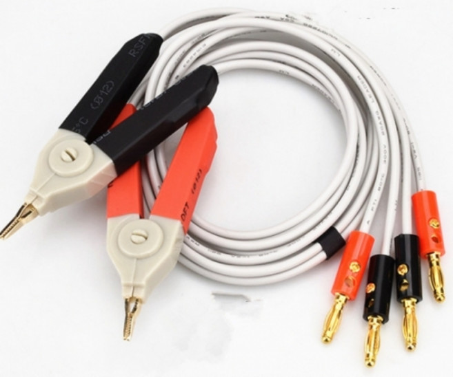 바나나잭 전기 브리지 테스트 클립 - 절연 테스트선 80cm 저전압 저저항 측정용 GOM HIOKI 호환, 1개