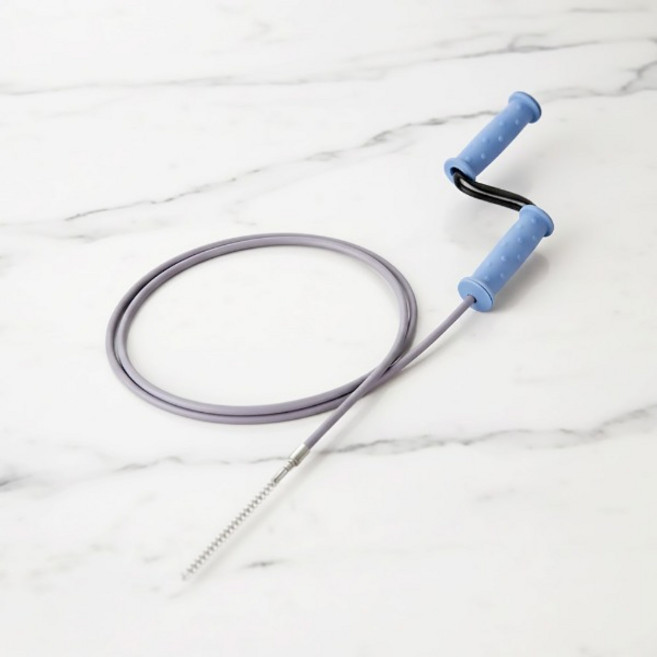 배수구 청소용 스프링 1.7M 세면대 욕조 이물질 오물 머리카락 막힘 제거, 혼합색상, 1개