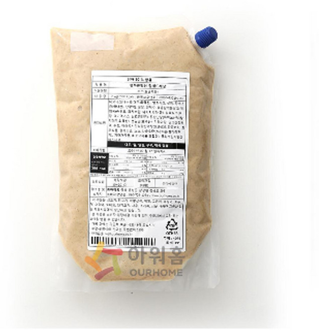 아워홈 참깨 흑임자 소스 2kg/ 드레싱, 2kg, 1개