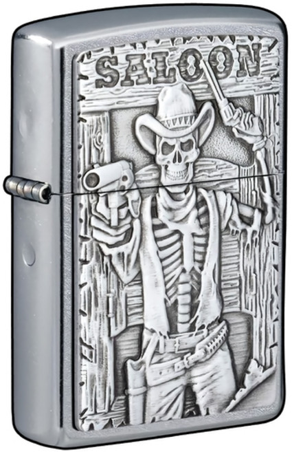 [주주파츠몰] 자동차 라이터 스티커 지포스타일 포인트 디자인 데칼 8cm 호환 용품, H.지포 카우보이, 1개