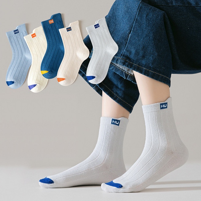 슈가앤 주니어 아동용 NH06 스테레오 5켤레 양말세트 유아 아동 초등 양말