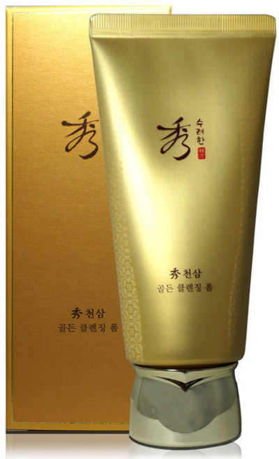 수려한 천삼 골든 클렌징 폼, 160ml, 1개