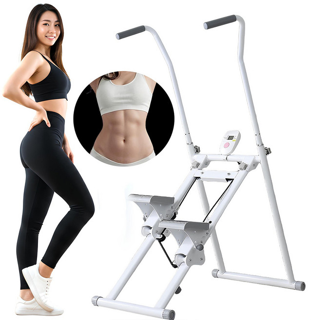 히든초이스 홈트 유산소 운동기구 헬스 스텝퍼 천국의계단, 화이트