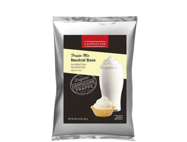 Cappuccine 파우더 가루 분말 카푸치네 피스타치오 프라페 믹스 3파운드 1팩, 중립 베이스