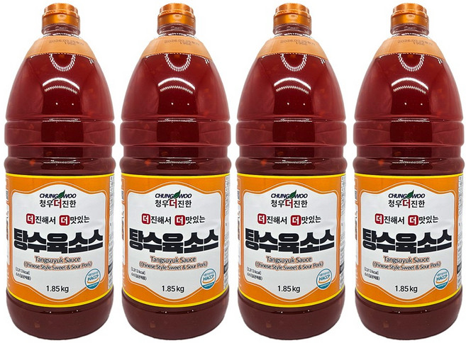 청우식품 더진한 탕수육 소스, 1.85kg, 4개