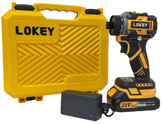 자야 로키툴 무선 충전 임팩 임팩트 드라이버 LID-21 브러시리스모터 빠른 나사체결 최대 2800rpm, 1