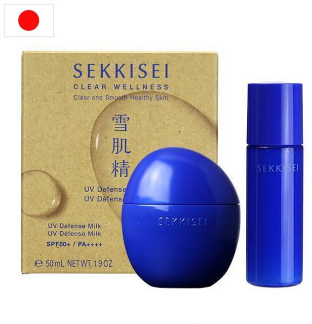 일본 설기정 sekkisei 세이키세 선크림 UV 디펜스 밀크 50ml + 스킨 35ml, 1개