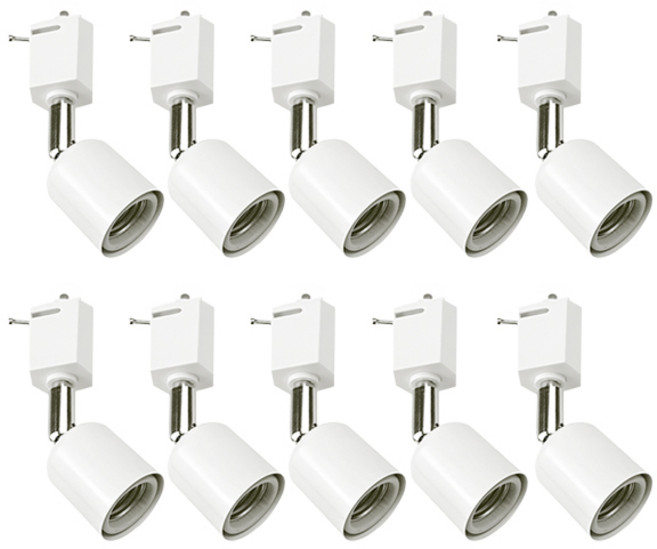 자유봉 (직부타입) 까페 식탁 볼전구 레일조명 레일등기구, 화이트, 10개