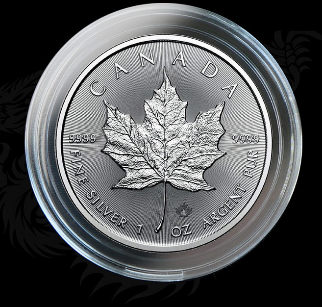 캐나다 메이플 1oz 프리미엄 아크릴 캡슐 38mm, 투명