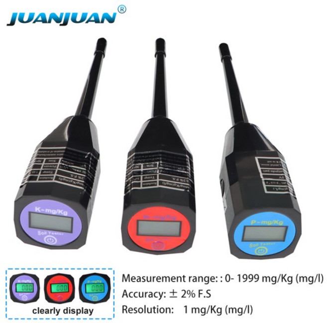 LCD 디지털 토양 NPK 측정기 전문 토양 테스트 키트 질소 인 칼륨 감지기 정원 화분용 비옥도 측정기, 01 빠른