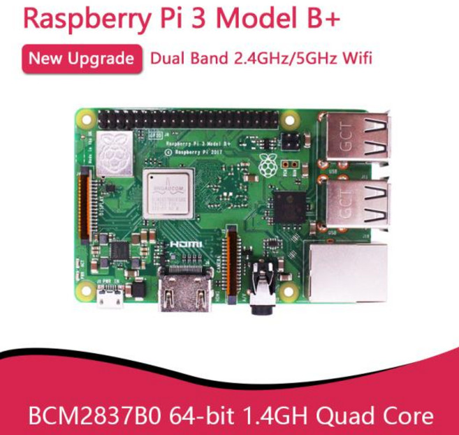 오리지널 라즈베리 파이 3 모델 B + 플러스 BCM2837 1.4GHz 및 5G 4.2 블루투스 PoE, 03 RPi 3B Plus - Kit 2