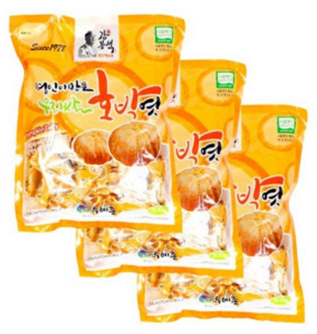 강봉석 명인이 만든 우리쌀 호박엿, 300g, 3개