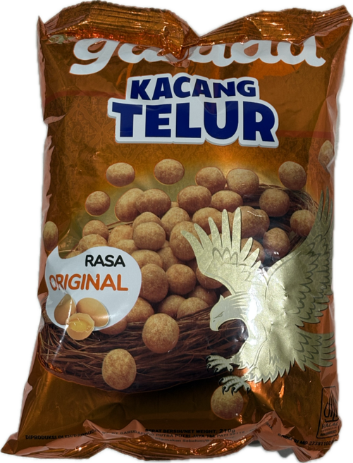 가루다 까짱 뜰르루 계란맛 인도네시아 garuda kacang telur egg taste indonesia, 1개, 210g
