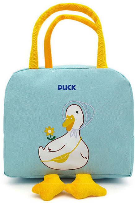 오리 보온 보냉백, 블루, 2개