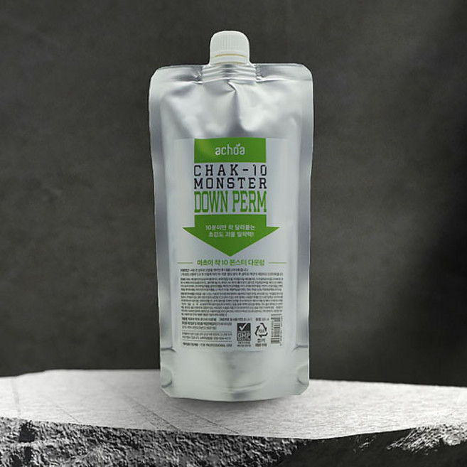 아초아 몬스터 착10 셀프 다운펌 대용량 남자 옆머리 누르기 뿌리 매직 볼륨, 300ml, 3개