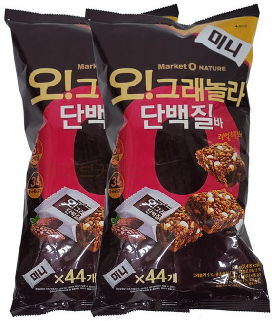 오리온 오그래놀라 단백질바 540g X 2개