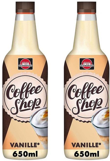 독일 슈바르타우 Schwartau Vanille syrup 커피숍 바닐라 시럽, 2개, 650ml