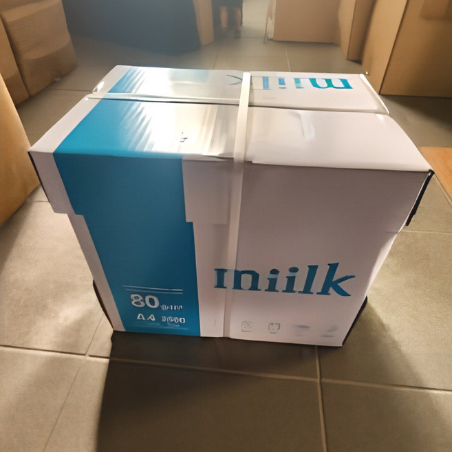 밀크 복사용지 A4 80g, A4 (1BOX에 2500매), 1박스