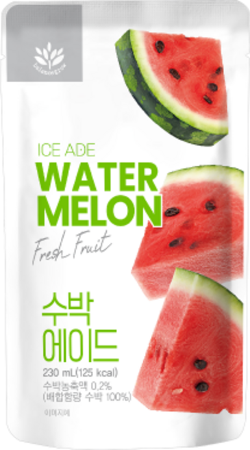 수박에이드 230ml 총20팩+리유저블콜드컵, 20개