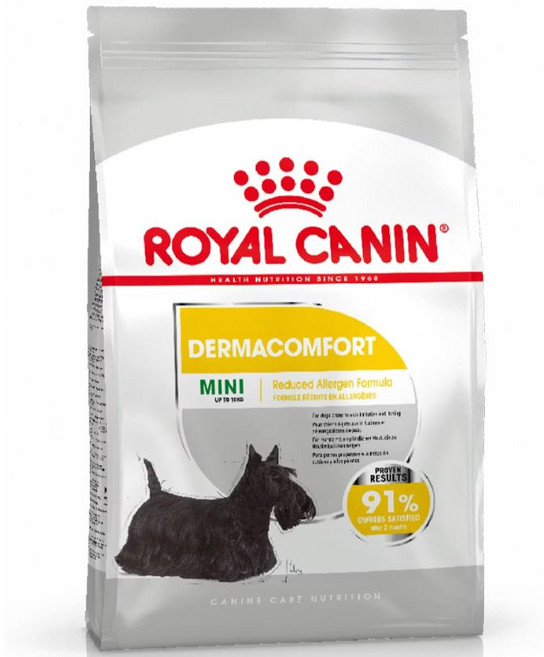 皇家 ROYAL CANIN 皮膚護理小型犬乾糧 舒緩敏感、Omega脂肪酸亮毛, 3kg, 1袋