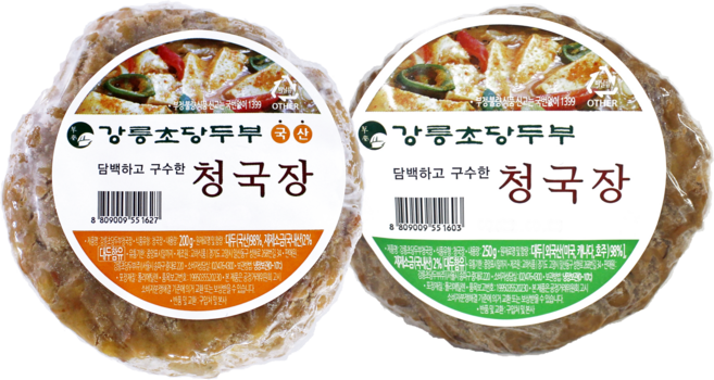[강릉초당두부] 청국장, 5.국산청국장 1개 + 청국장 1개, 1개