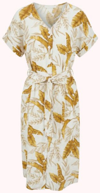 [비비안]팜트리프린트 여성 원피스 가운 GW1807B