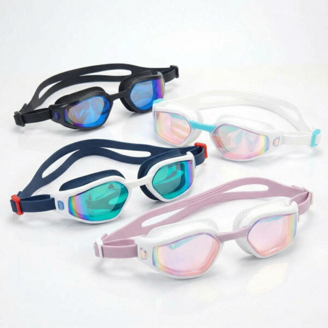 비스타 와이드 수경 미러 성인용 물안경 생존수영장 강습 오픈워터 바다물놀이, 비스타 물안경 네이비