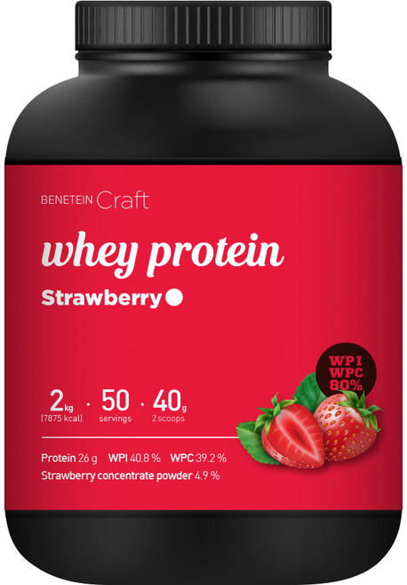 베네틴 크래프트 웨이 단백질 쉐이크 딸기맛, 1개, 2kg