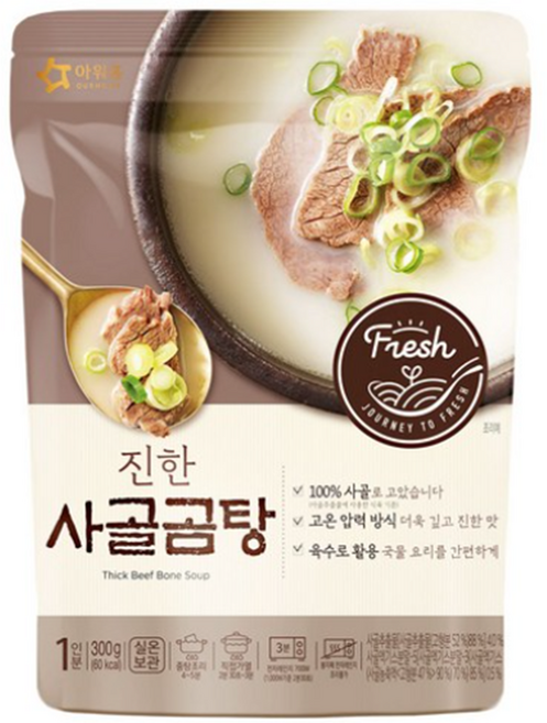 아워홈 진한 사골곰탕, 300g, 4개