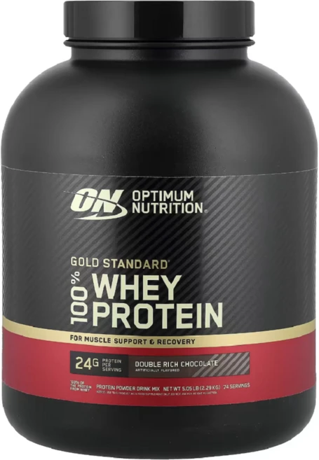 Optimum Nutrition Gold Standard 100% Whey 옵티멈 뉴트리션 골드 스탠다드 100프로 웨이 프로틴 드링크 단백질 더블 리치 초콜렛 2.27kg, 1개 - 쿠팡