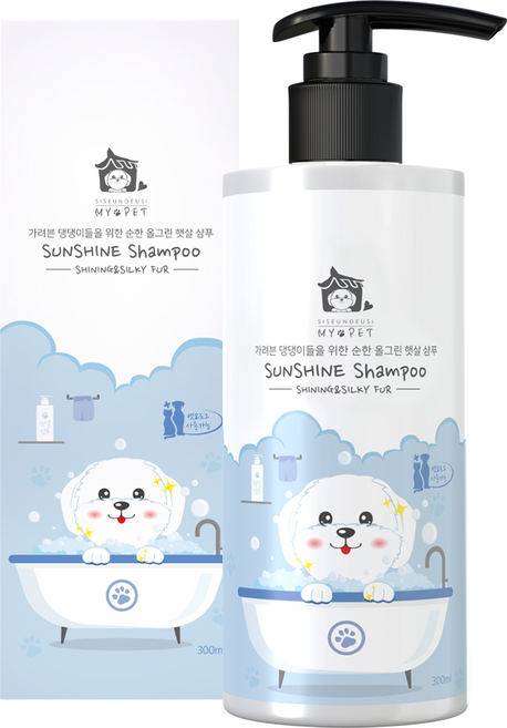 시슨드시 마이펫 반려동물 가려븐 댕댕이들을 위한 순한 올그린 햇살 샴푸, 300ml, 1개