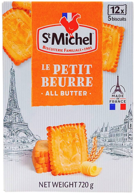 St. Michel Le Petit Beurre 法式奶油餅乾 720公克, 60g, 12小包