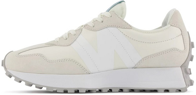 뉴발란스 327 화이트 남여공용 스니커즈(증정품+신발끈 ), 225, WS327BV